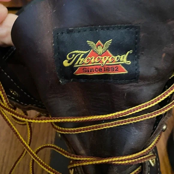 Thorogood Men's Rugged Brown Leather Work Boots - Picture 6 of 6